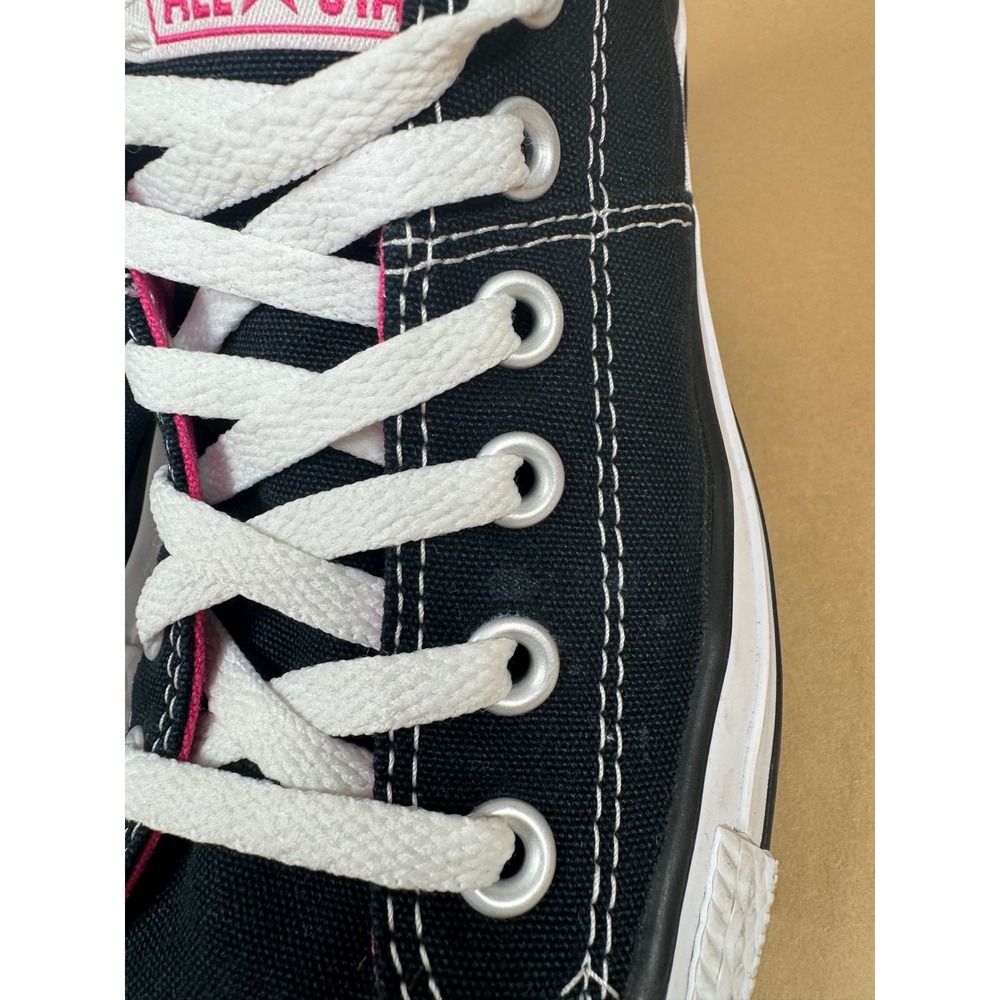 Converse Chuck Taylor All Star Womens 9 Madison Black Pink Plaid Padded Collar - Picture 8 of 8